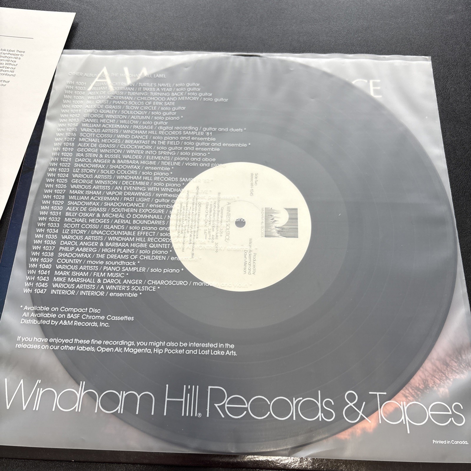A WINTER’S SOLSTICE by WINDHAM HILL WH-1045 Mark Isham Philip Aaberg Liz Story