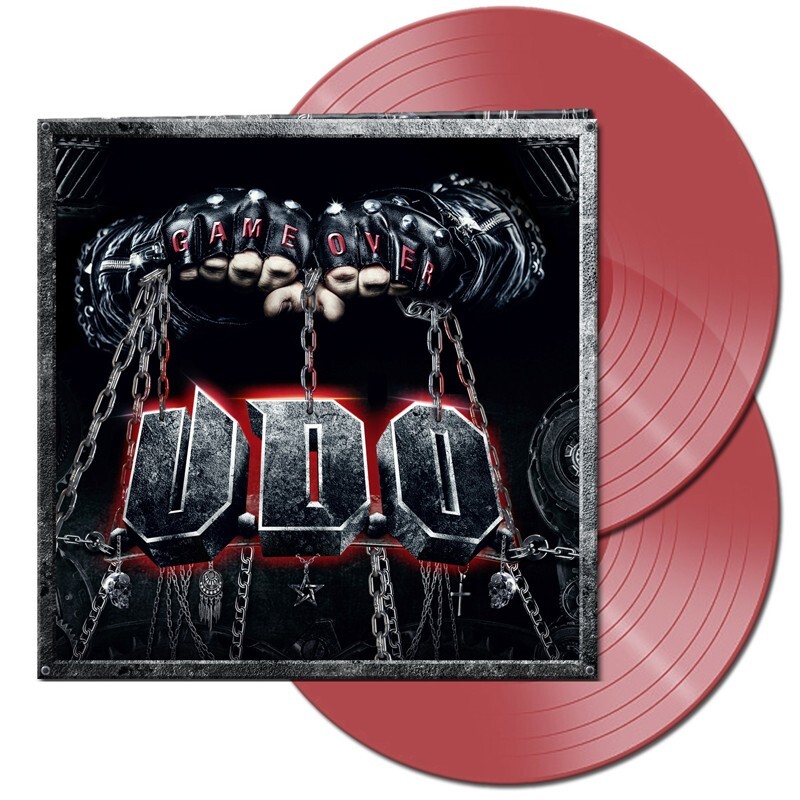 U.D.O. Game Over Vinyl 12″ Coloured Vinyl, Sealed, Gatefold Clear Red 2-LP
