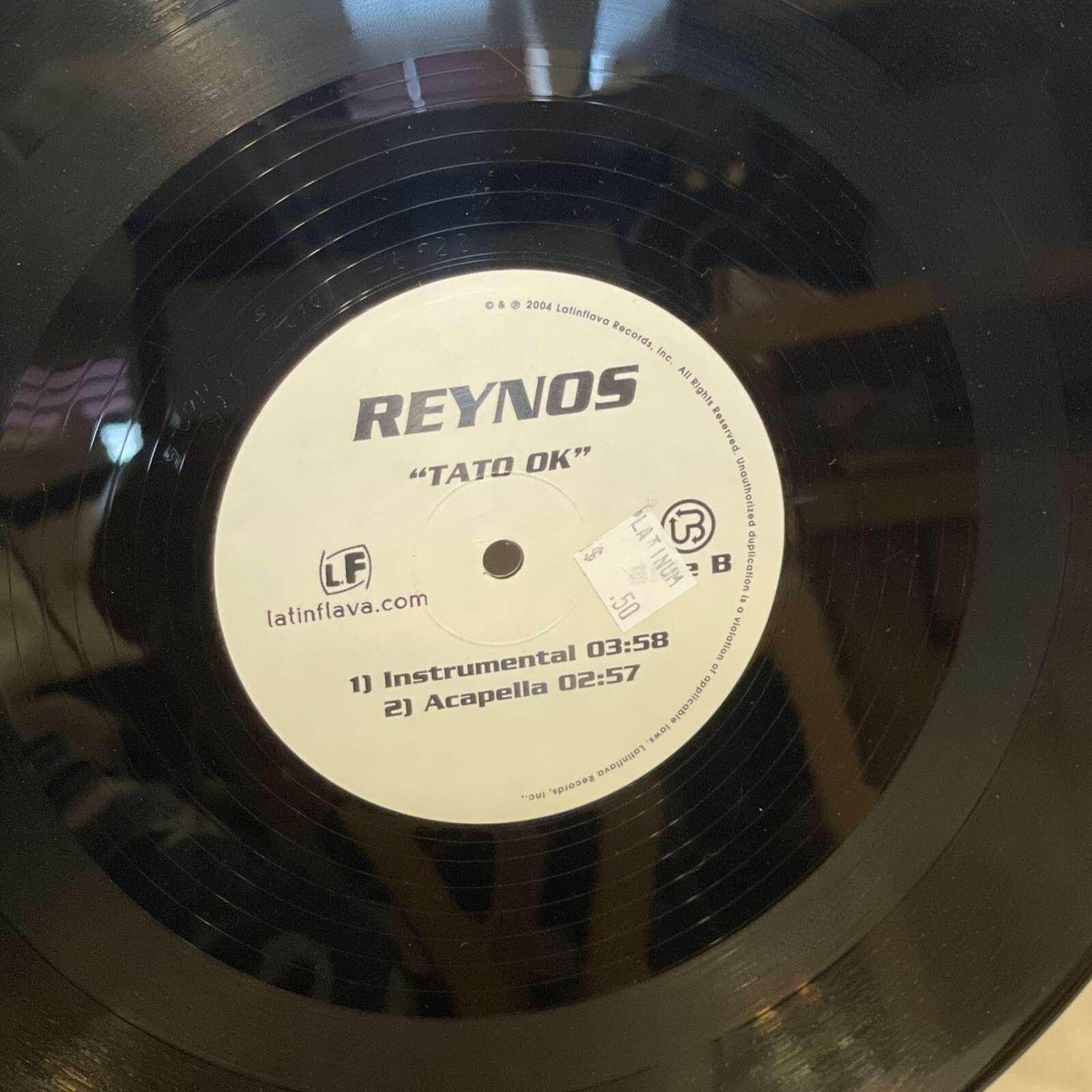 Reynos Tato OK (Vinyl, 2004) Latinflava S 54024 NM Single Hip Hop, Latin