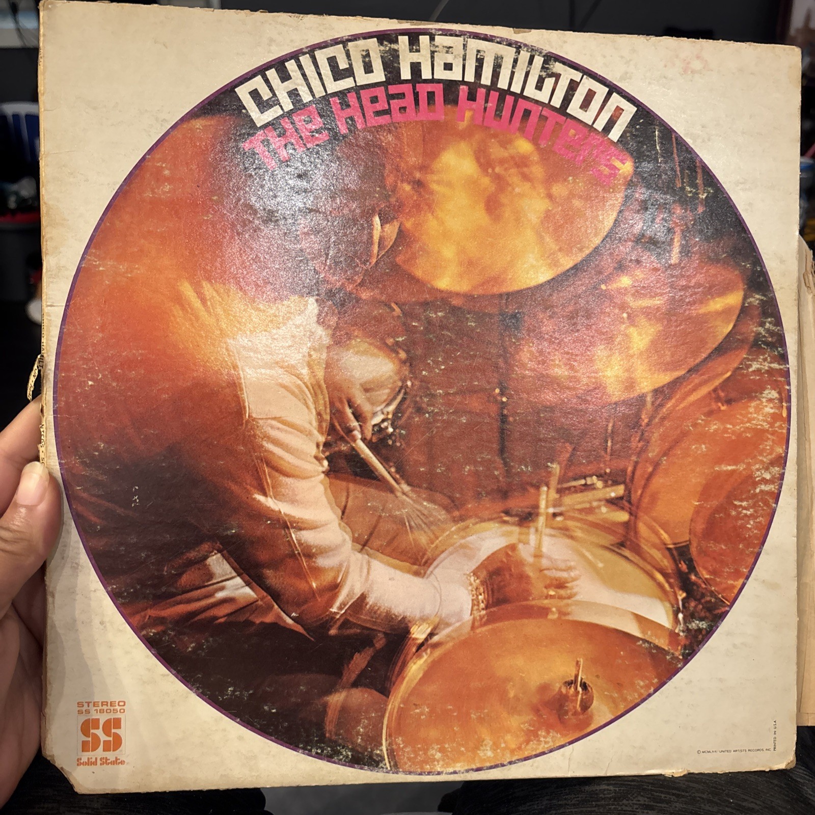 CHICO HAMILTON: The Head Hunters US Solid State Fusion Jazz RL LP Vg+ 12” Vinyl