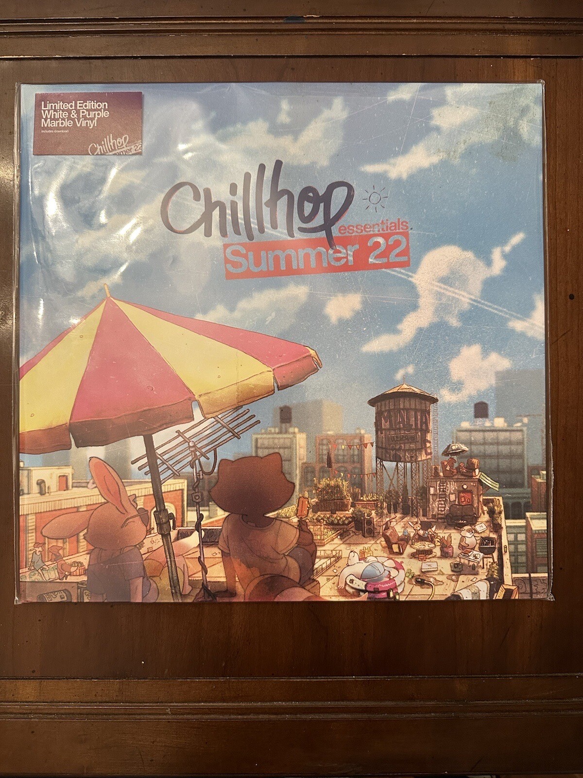 Chillhop Essentials Summer 2022 White & Purple Marble Vinyl 55/200 – Ships Today