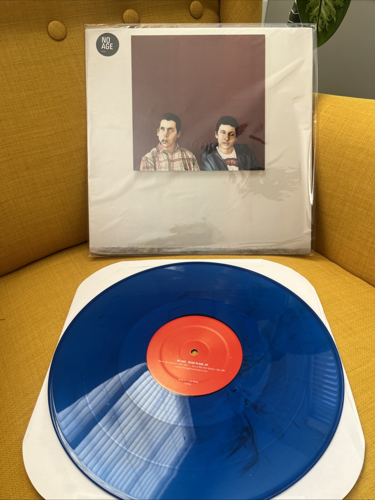 No Age~Dead Plane EP~BLUE VINYL~12″ 45 RPM~LIMITED~Art Rock Punk Indie Alt