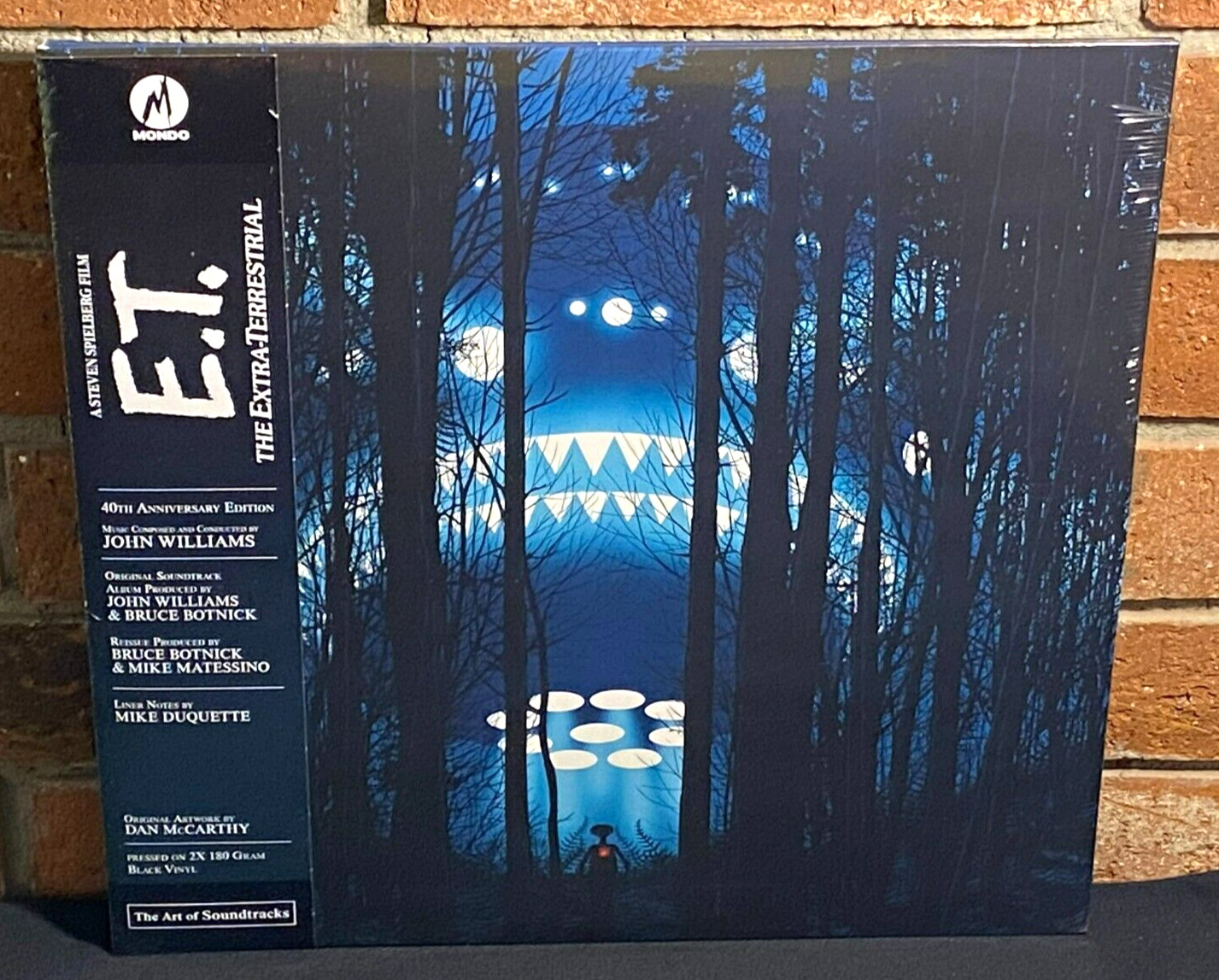 E.T. THE EXTRA TERRESTRIAL – Soundtrack, Ltd 40th Anni 180G 2LP BLACK VINYL New!