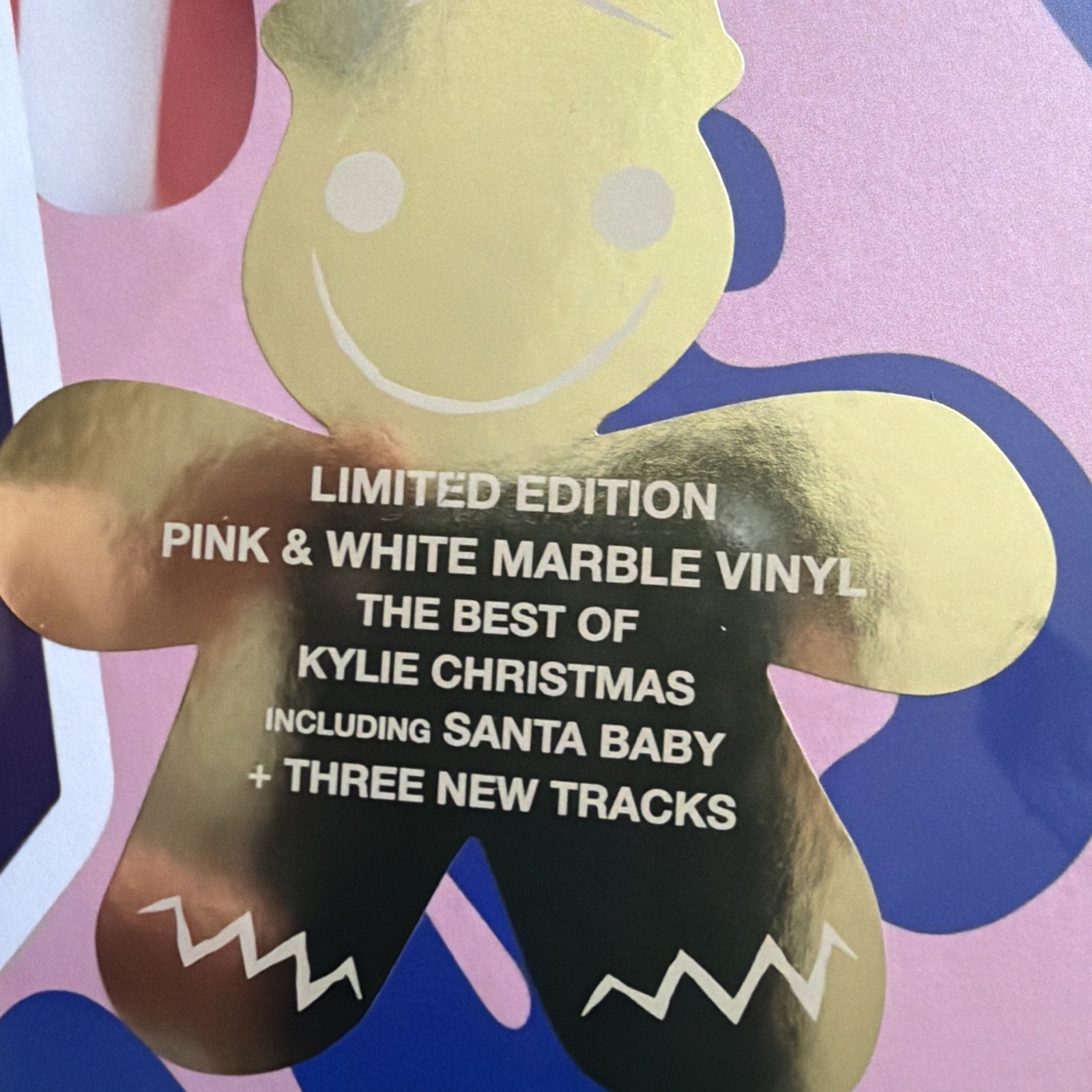 Kylie Minogue – Christmas wrapped pink and white limited edition vinyl