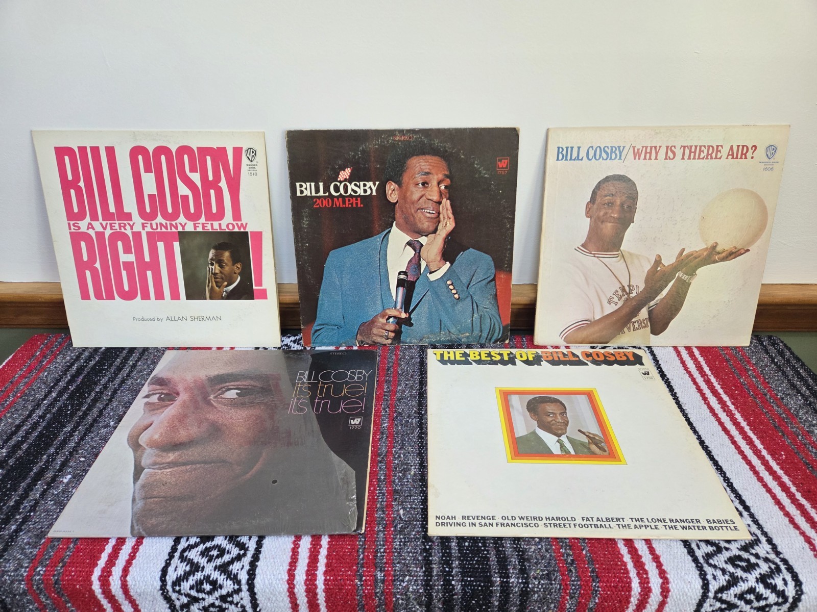 Bill Cosby Vinyl Lot (5 LPs) Comedy Records VG+ 200 MPH Why Is There Air