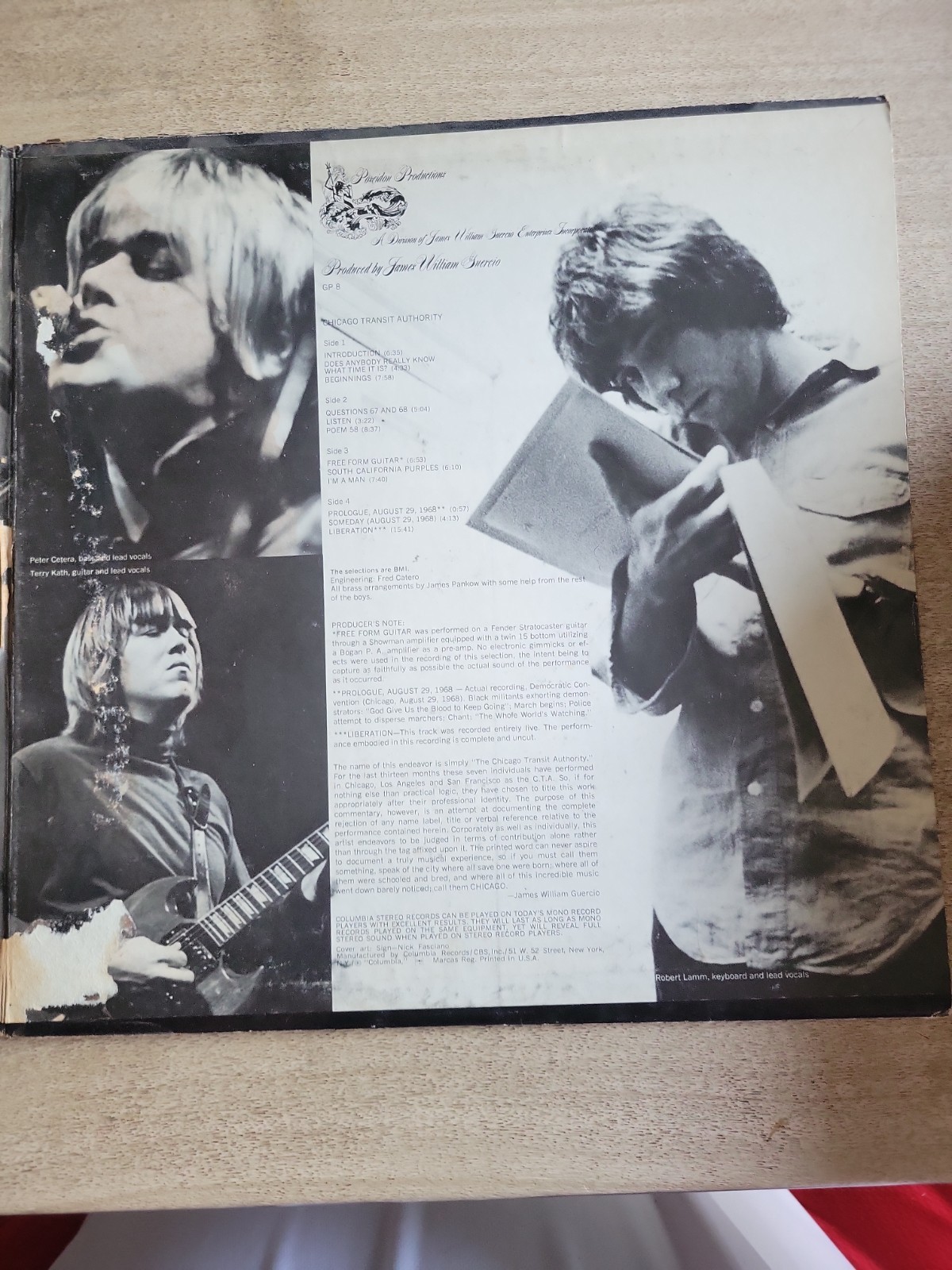Chicago Transit Authority – 1972 – Columbia GP 8 Vinyl 2xLP G+/VG!!!
