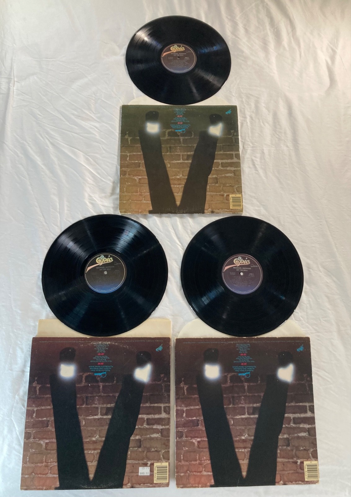 Michael Jackson OFF THE WALL 1979 FE 35745 vinyl 1st pressing LP 3 in LOT (lot)