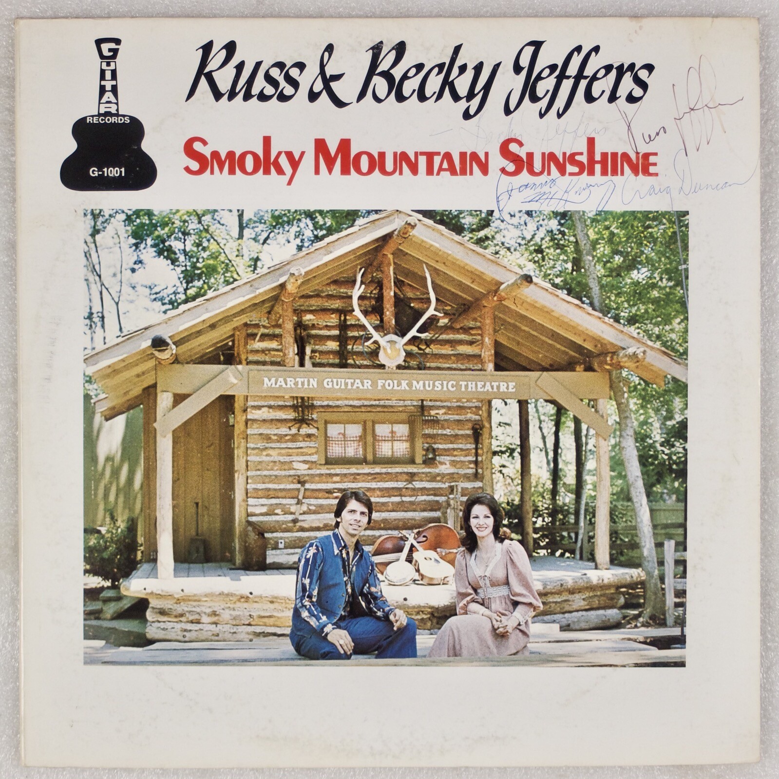 RUSS & BECKY JEFFERS: Smoky Mountain Sunshine US Guitar Vinyl LP Signed