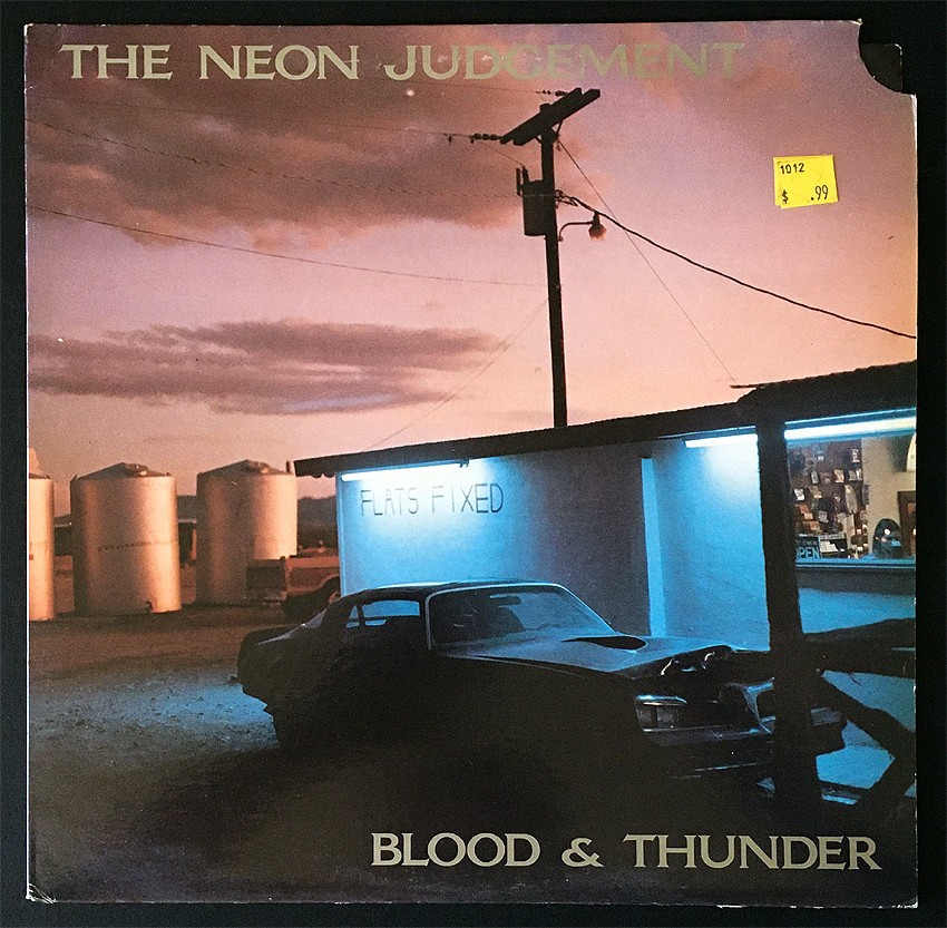 The Neon Judgement Blood & Thunder Vinyl Record BIUS 1026 Industrial EBM 1989
