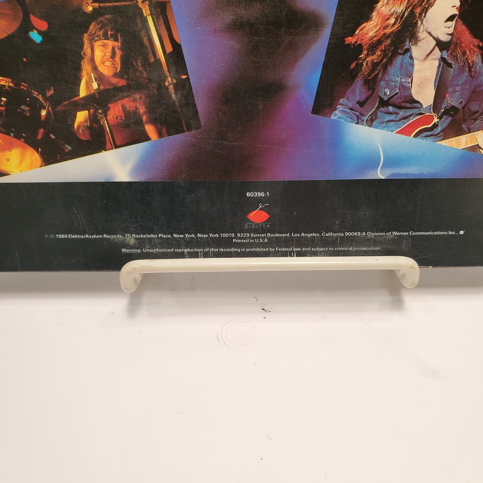 Metallica Ride The Lightning Vinyl LP w/Original Inner Sleeve Elektra 60396-1 VG