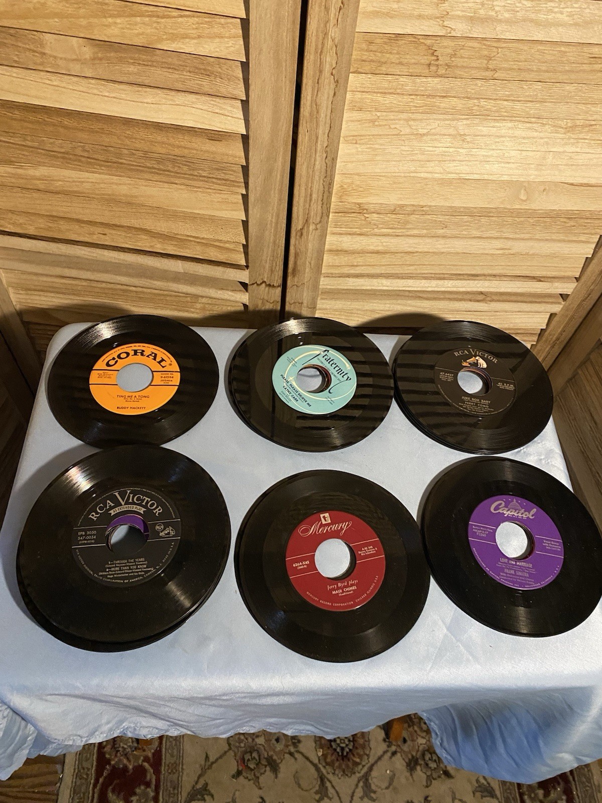 7″ Vinyl Records 45 RPM Lot of 38 Assorted Artists & Labels 60s 70s Vintage
