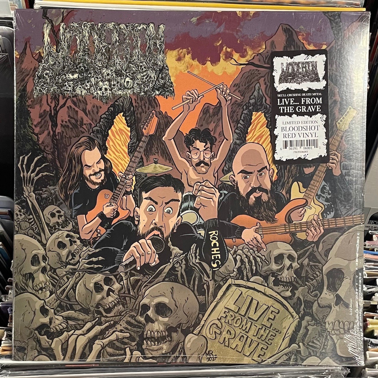 UNDEATH Live From The Grave BLOODSHOT RED VINYL LP RECORD New!