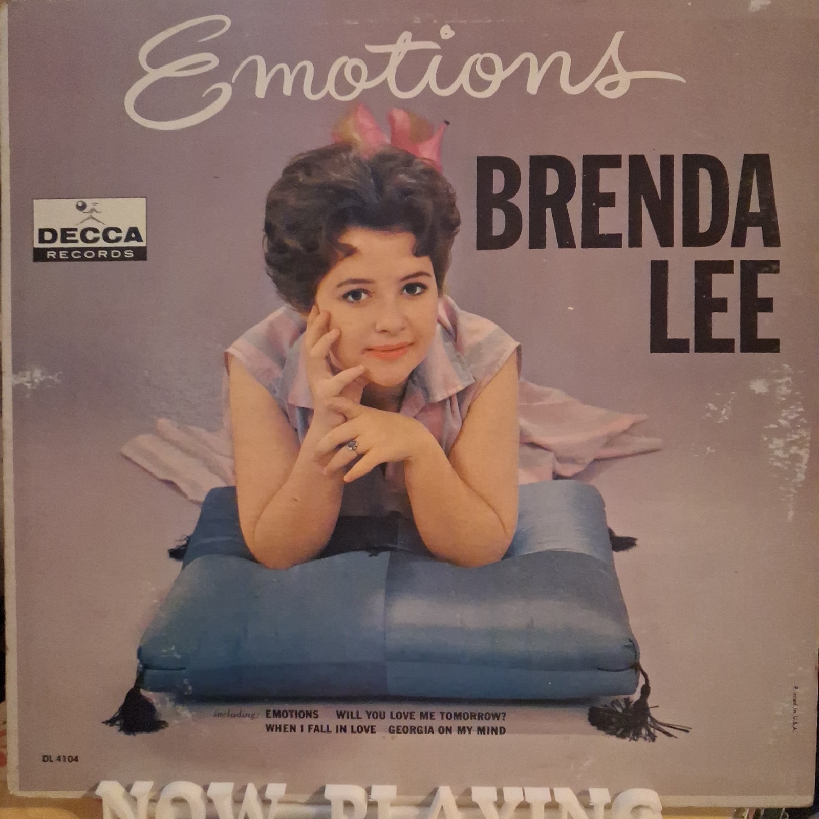 Brenda Lee Emotions LP 1961, Decca Records DL 4104