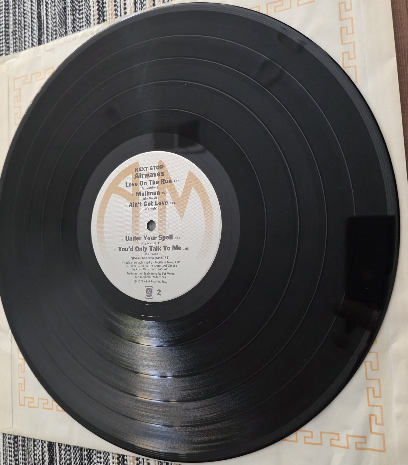 Airwaves New Day & Next Stop 1978 SP 4689 Vinyl LP PROMO Vintage Record Lot of 2