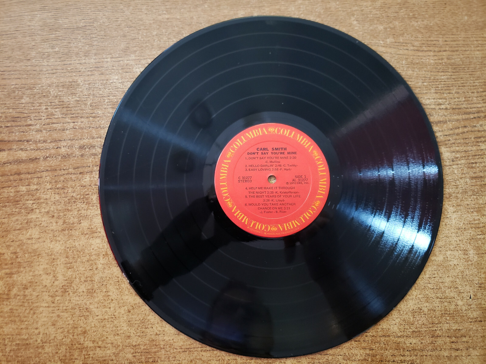 1972 EXCELLENT Carl Smith ?– Don’t Say You’re Mine 31277 LP33