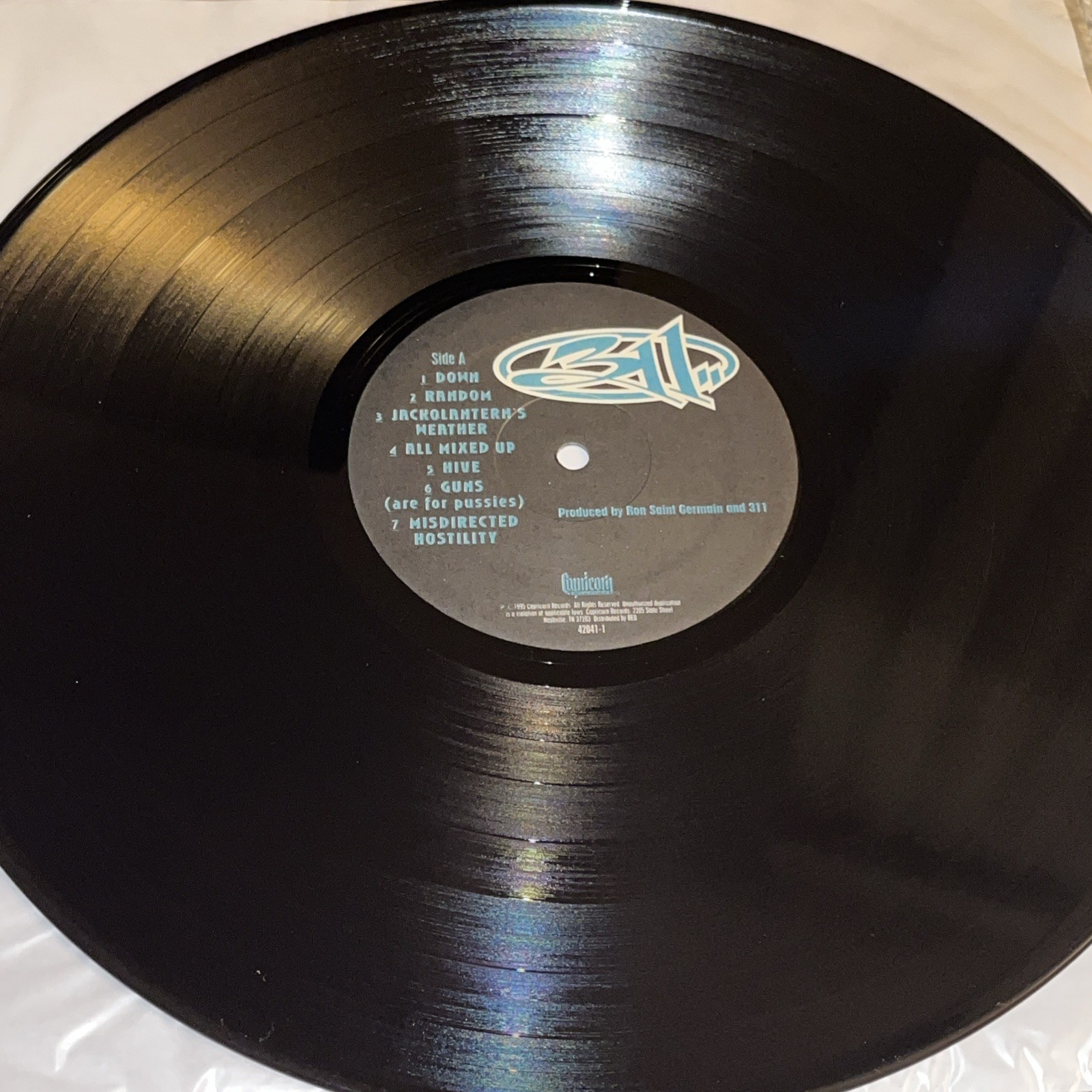 311 – Self Titled – 1995 Capricorn Records Promo – EX Vinyl LP – 42041-1