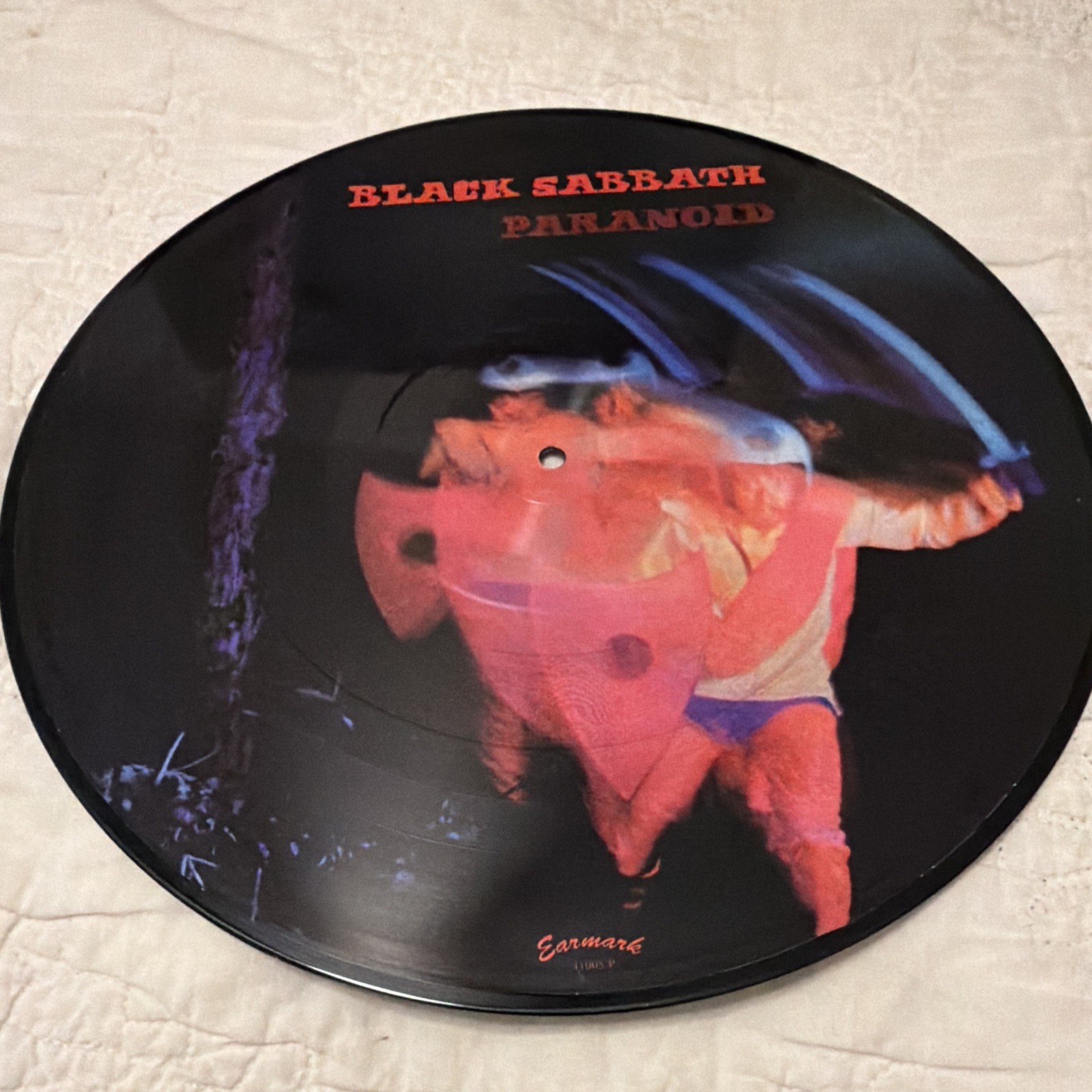 Black Sabbath Paranoid LP Vinyl Record 12″ Picture Disc Earmark Rock Black