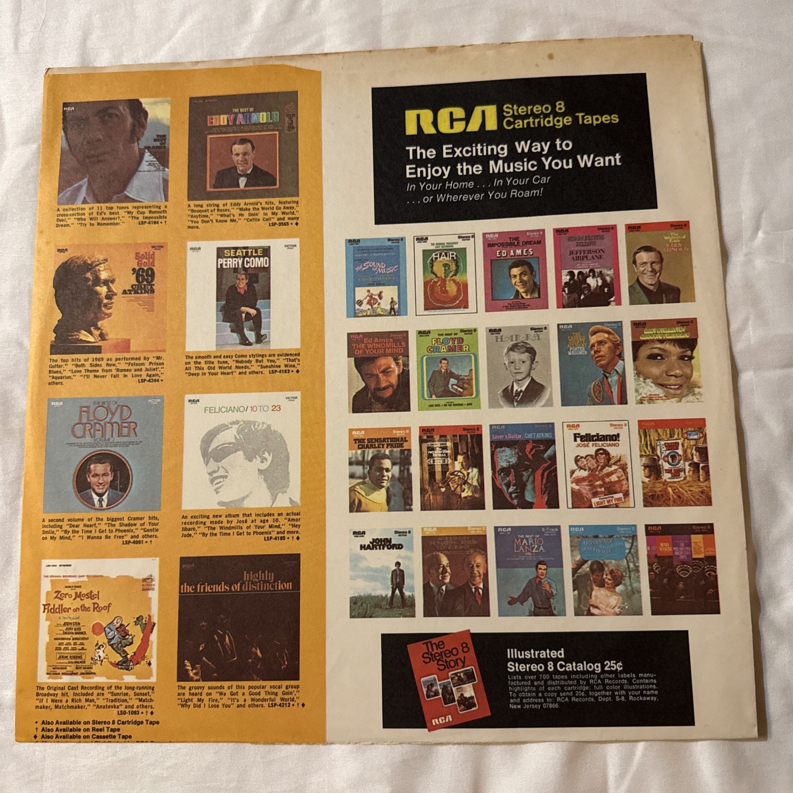Eddy Arnold My World LP RCA 1965 RCA Stereo plastic slipcover LSP 3466