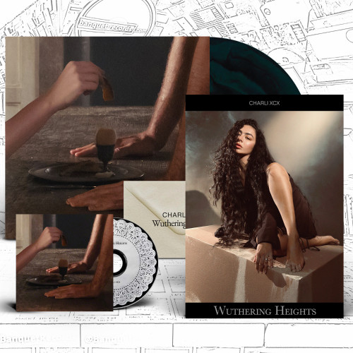 Charli XCX Wuthering Heights Vinyl LP Green Black Marble + Print NEW Sealed 🌿