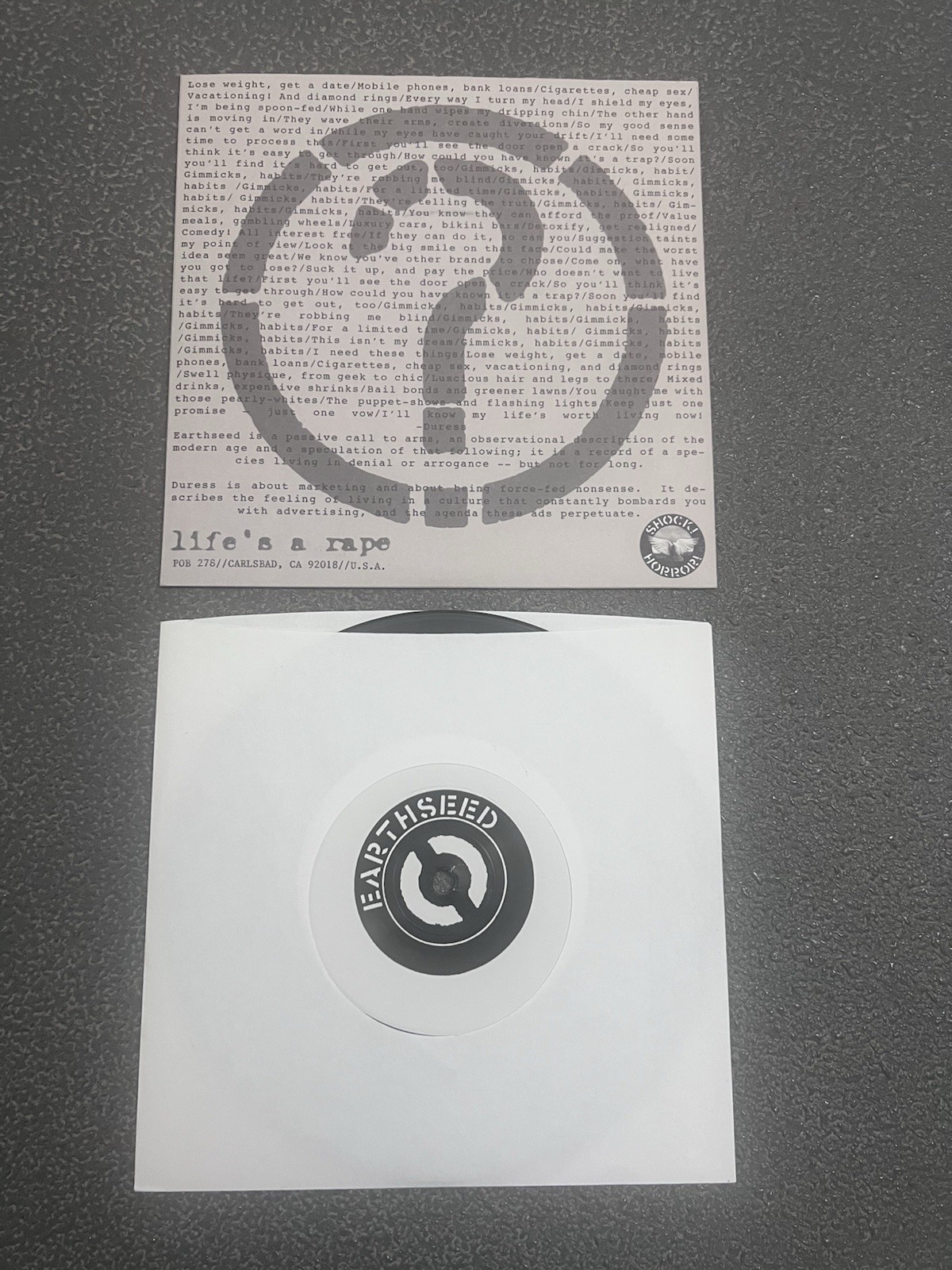 Ok? ‘Everything Is Going To Be’ 7” Crass Rudimentary Peni Flux Of Pink Indians