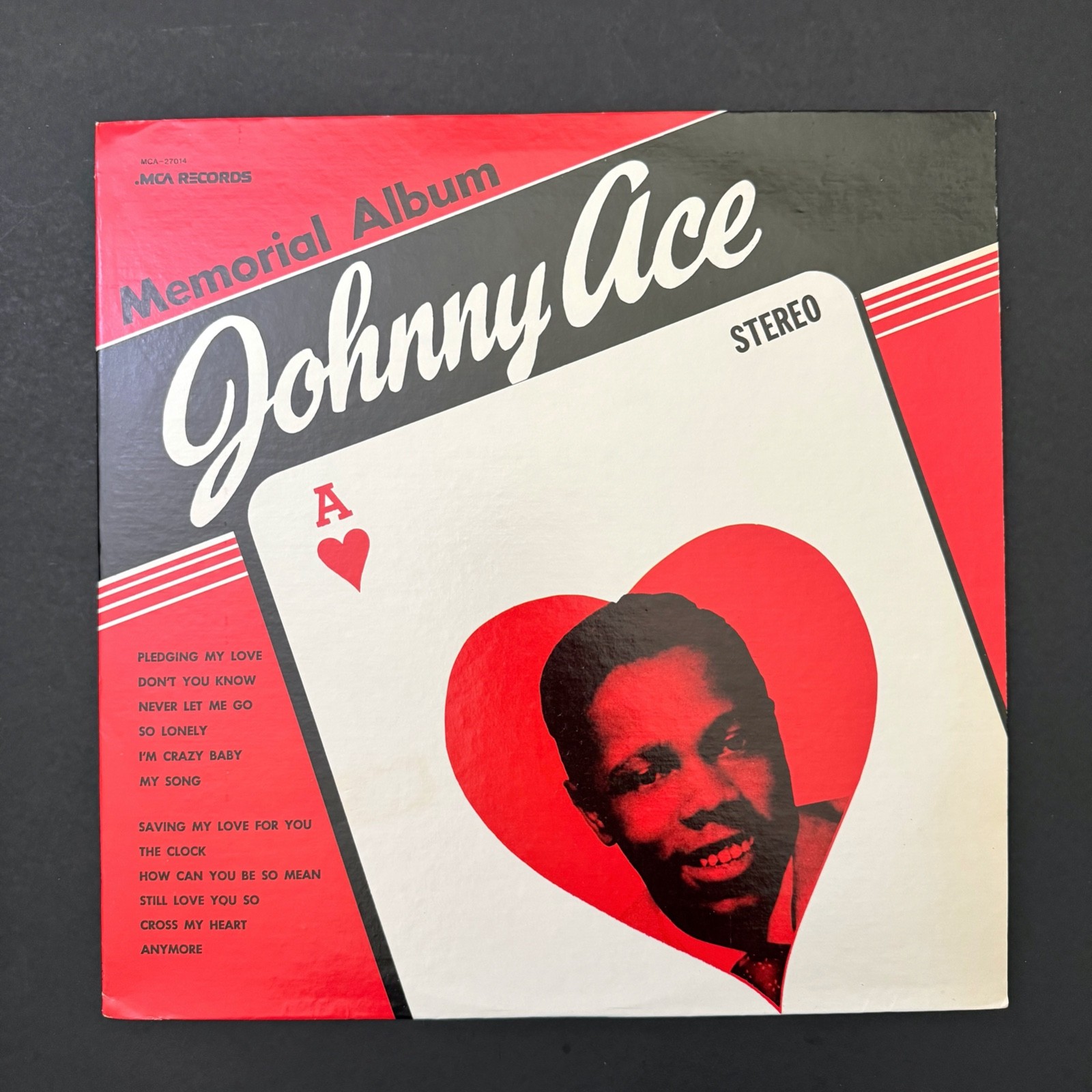 JOHNNY ACE Memorial Album Vinyl Record Album LP MCA Records Reissue Near Mint