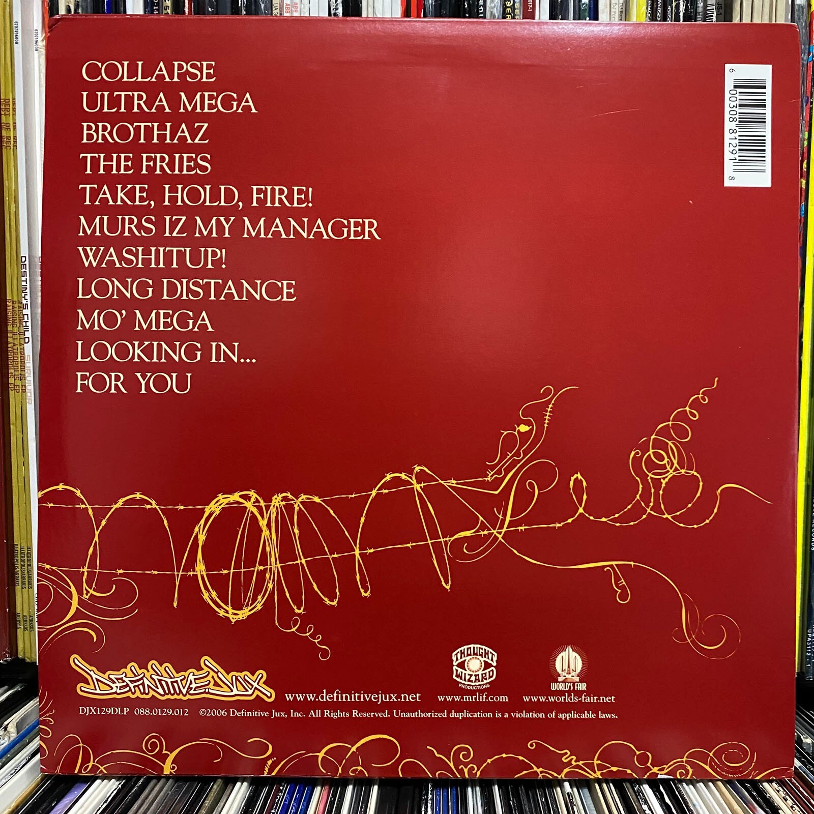 MR. LIF – MO’ MEGA (VINYL 2LP) 2006!!! RARE!!! AESOP ROCK + EL-P + AKROBATIK