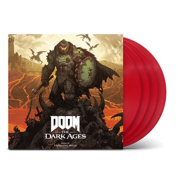 DOOM The Dark Ages Exclusive Vinyl Record Soundtrack 4LP Translucent Red Box Set