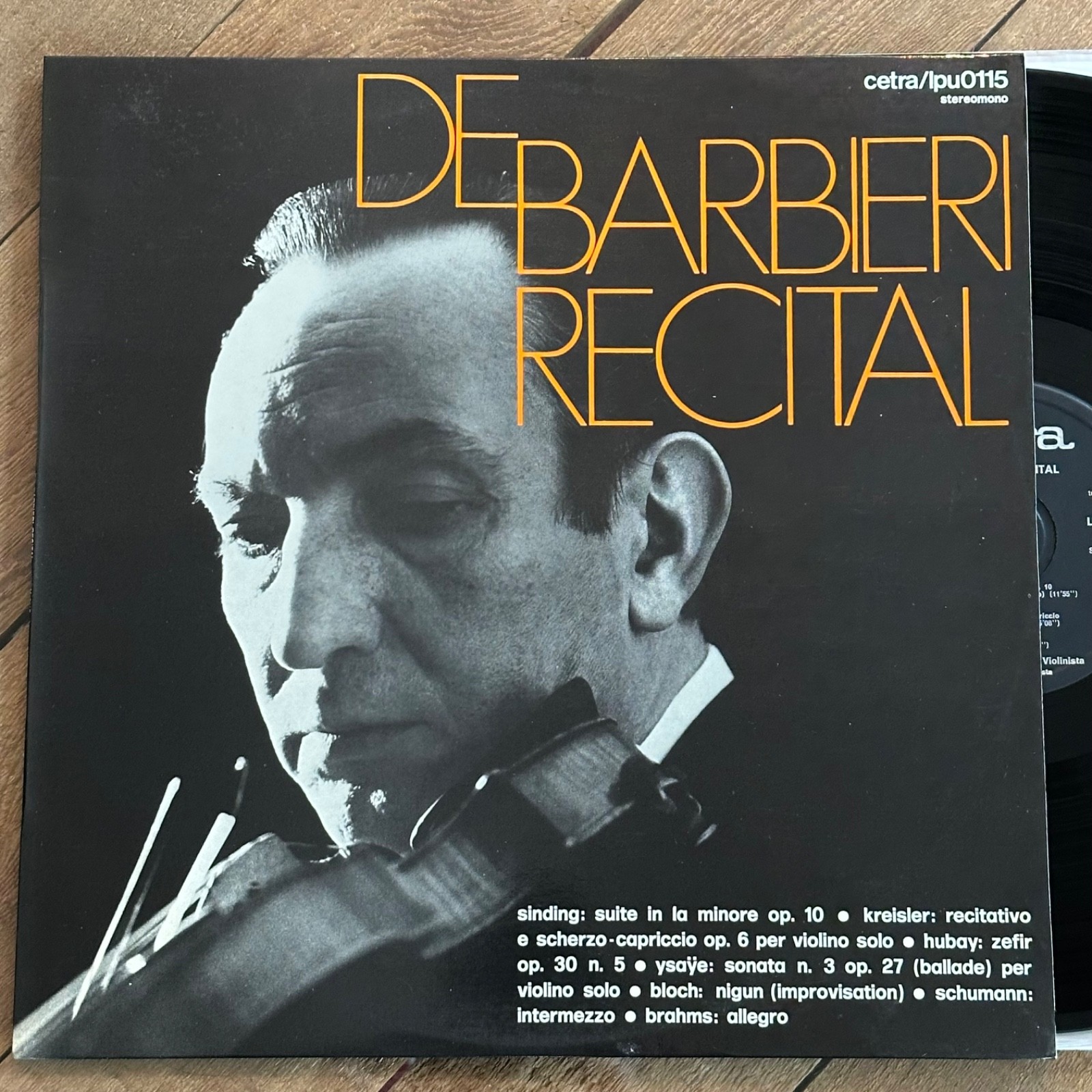 Renato De Barbieri Recital NM-! ED1 Certa lp LPU 0115 DG Italy Tullio Macoggi