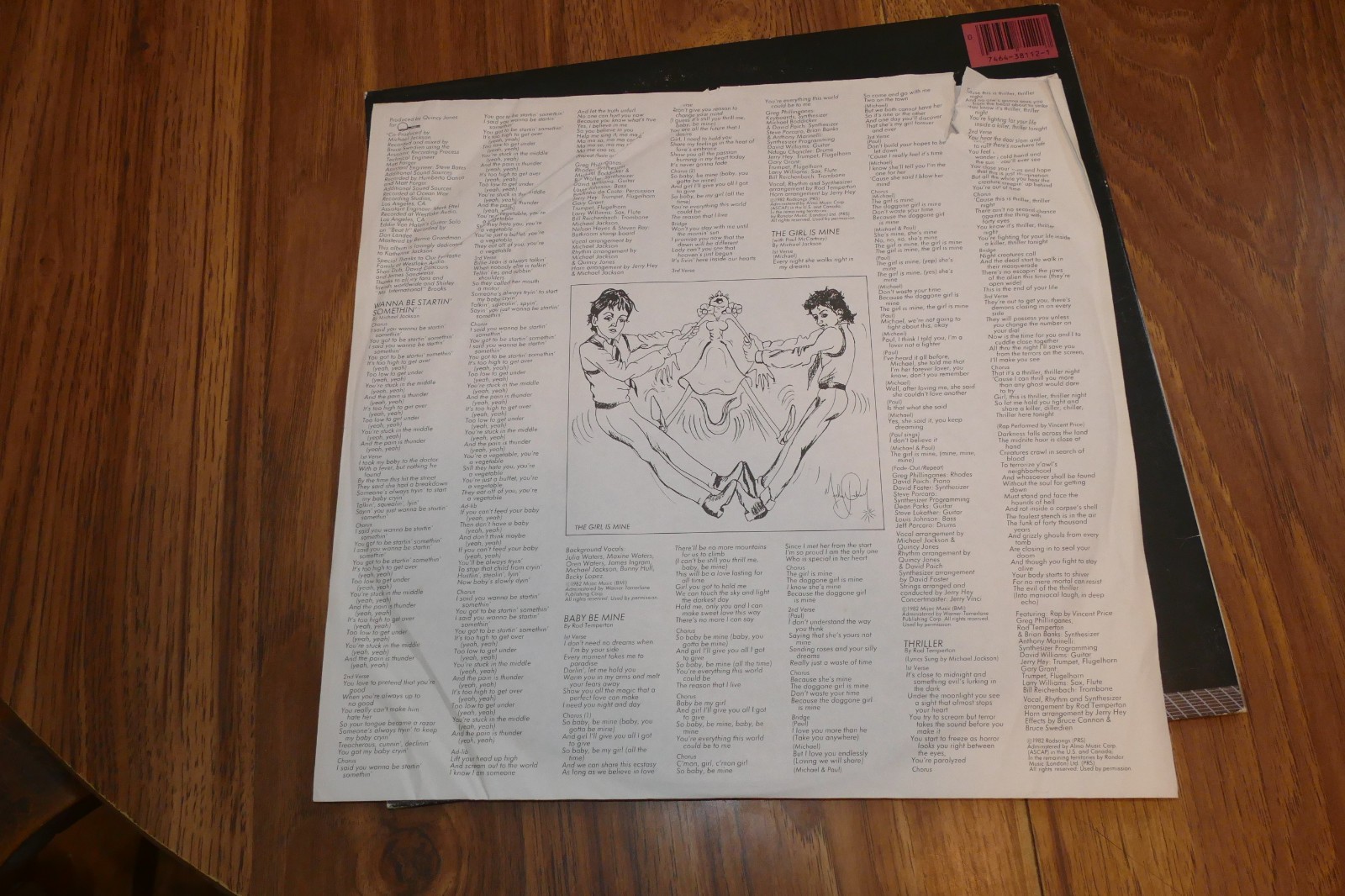 Michael Jackson, Thriller – 1982 LP – Vinyl VG – Play Graded – READ