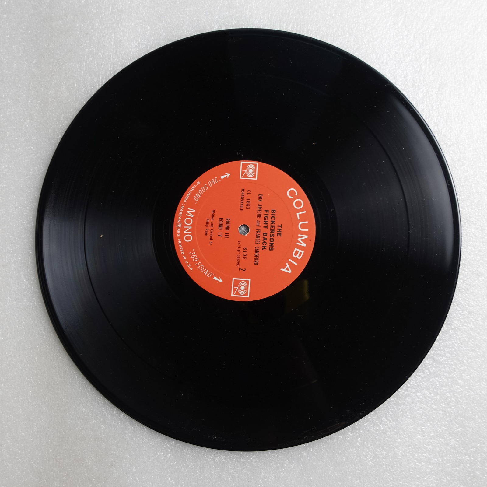 Don Ameche Bickersons Fight Back LP Vinyl Album Record Non-Music