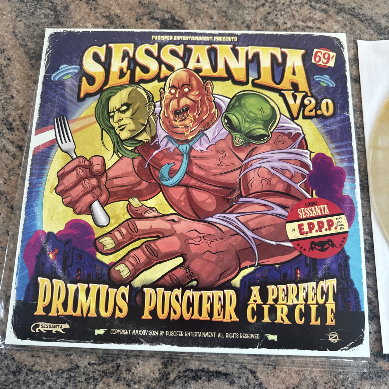 SESSANTA EPPP Vinyl SIGNED 2025 A Perfect Circle Puscifer Primus 1/75