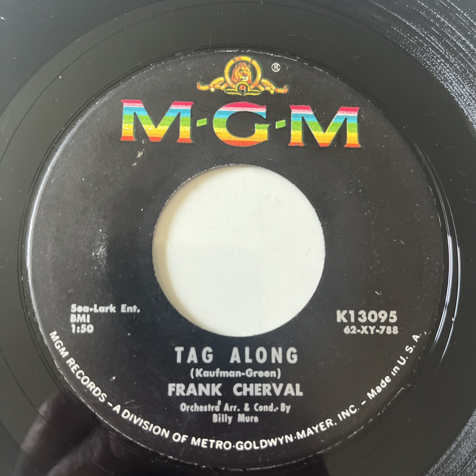Frank Cherval – How Come / Tag Along, 1962 POPCORN, MGM Records, 45rpm 7″