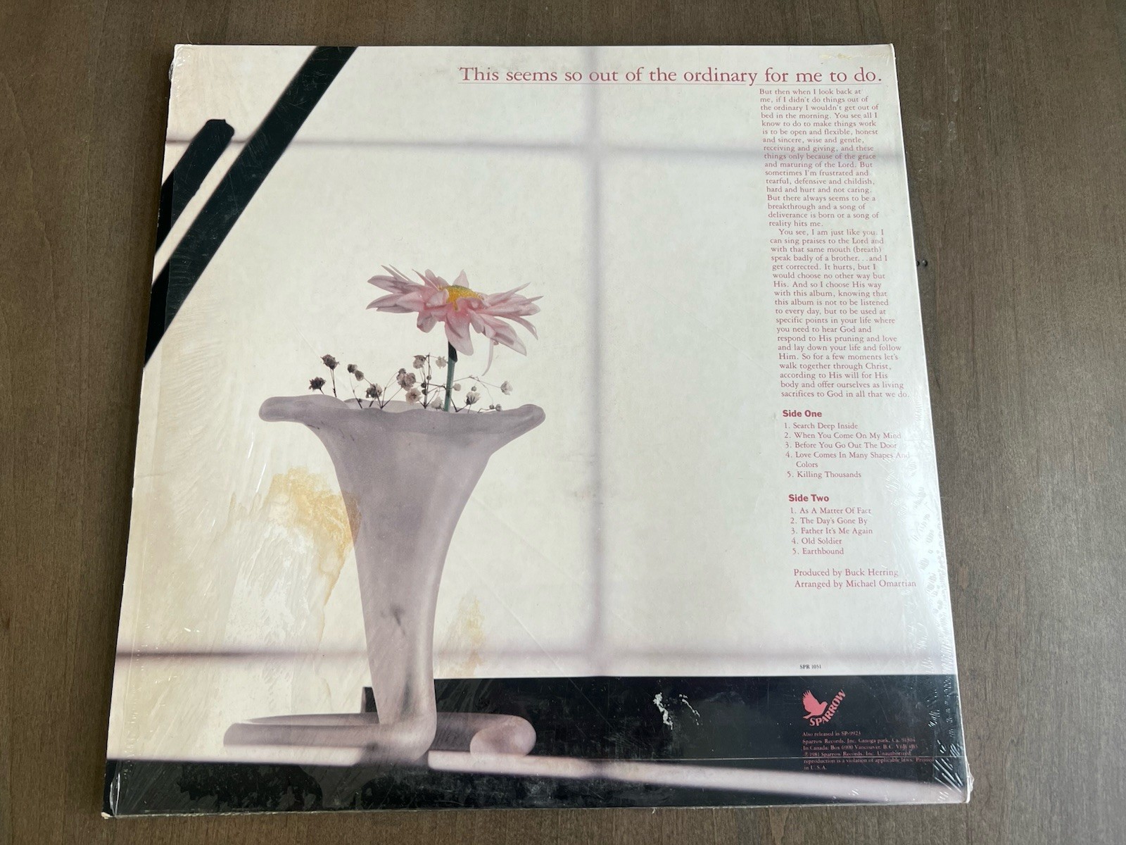 Annie Herring Search Deep Inside Vinyl LP SPR 1051 VG+ Shrink Hype Lyrics Sleeve