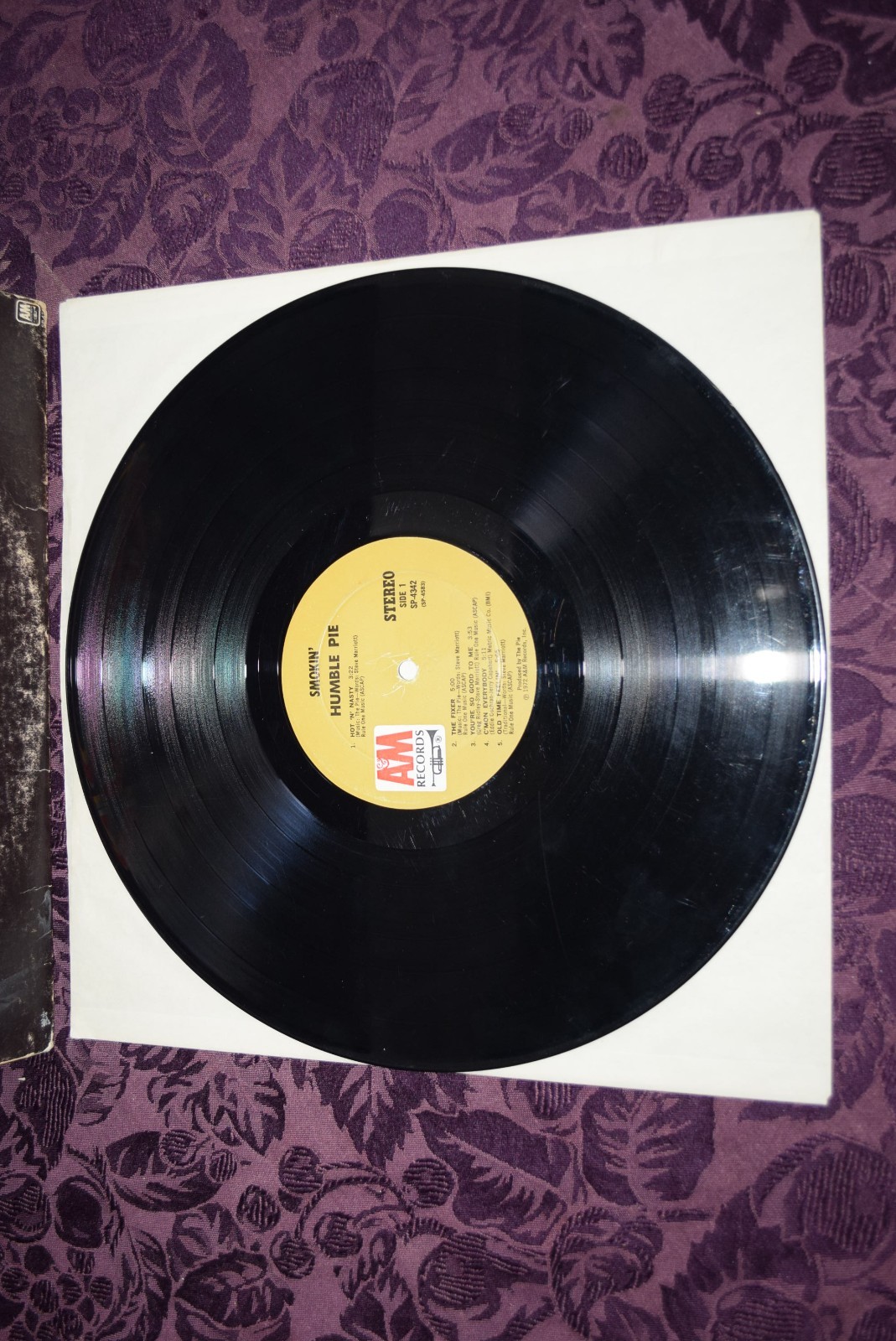 Humble Pie Smokin’ LP 1972 A&M SP-4342 1st Press Monarch VG+/VG+