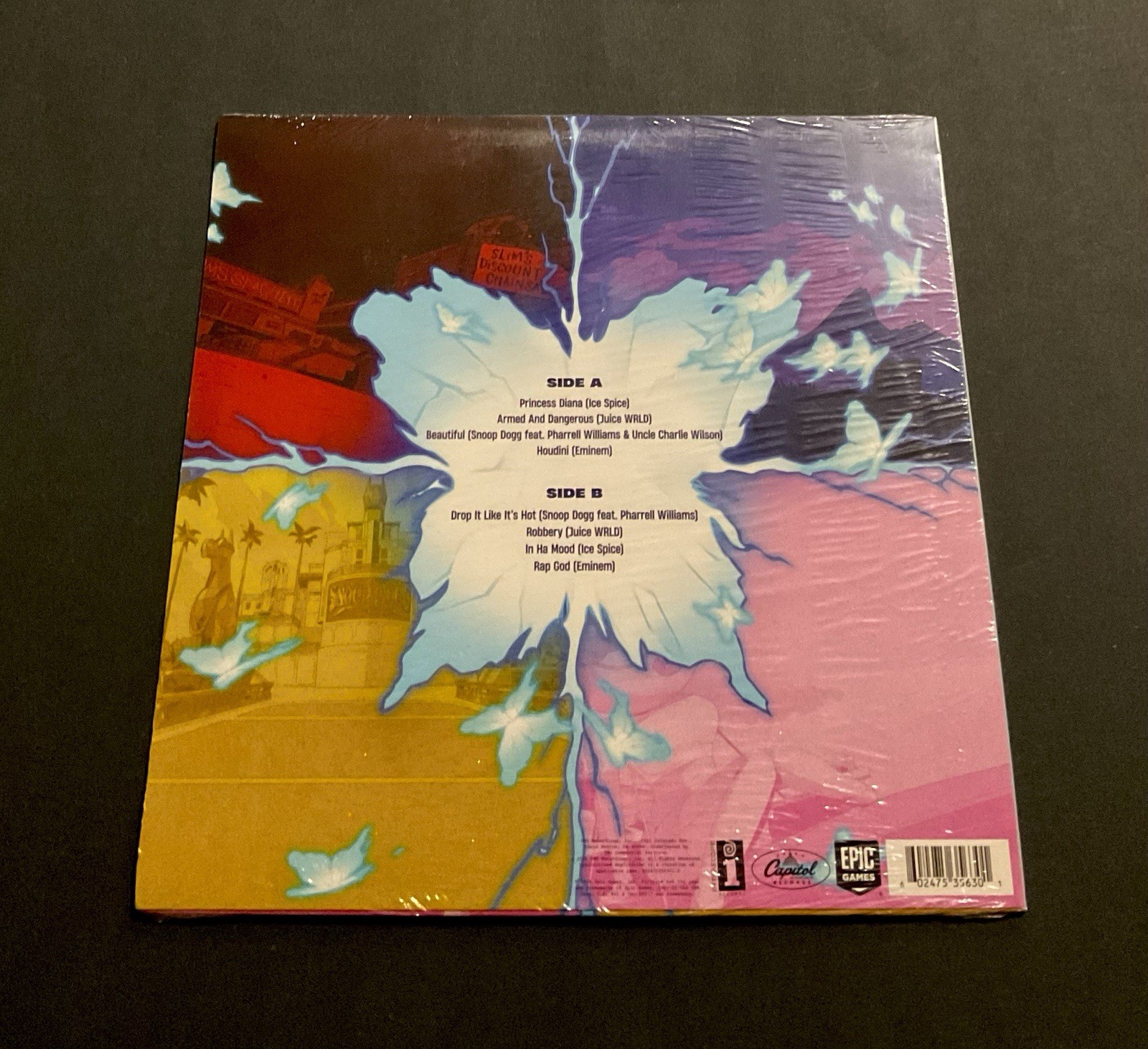 Various Artists – Fortnite Remix Chapter 2 LP On Light Blue Color Vinyl Eminem