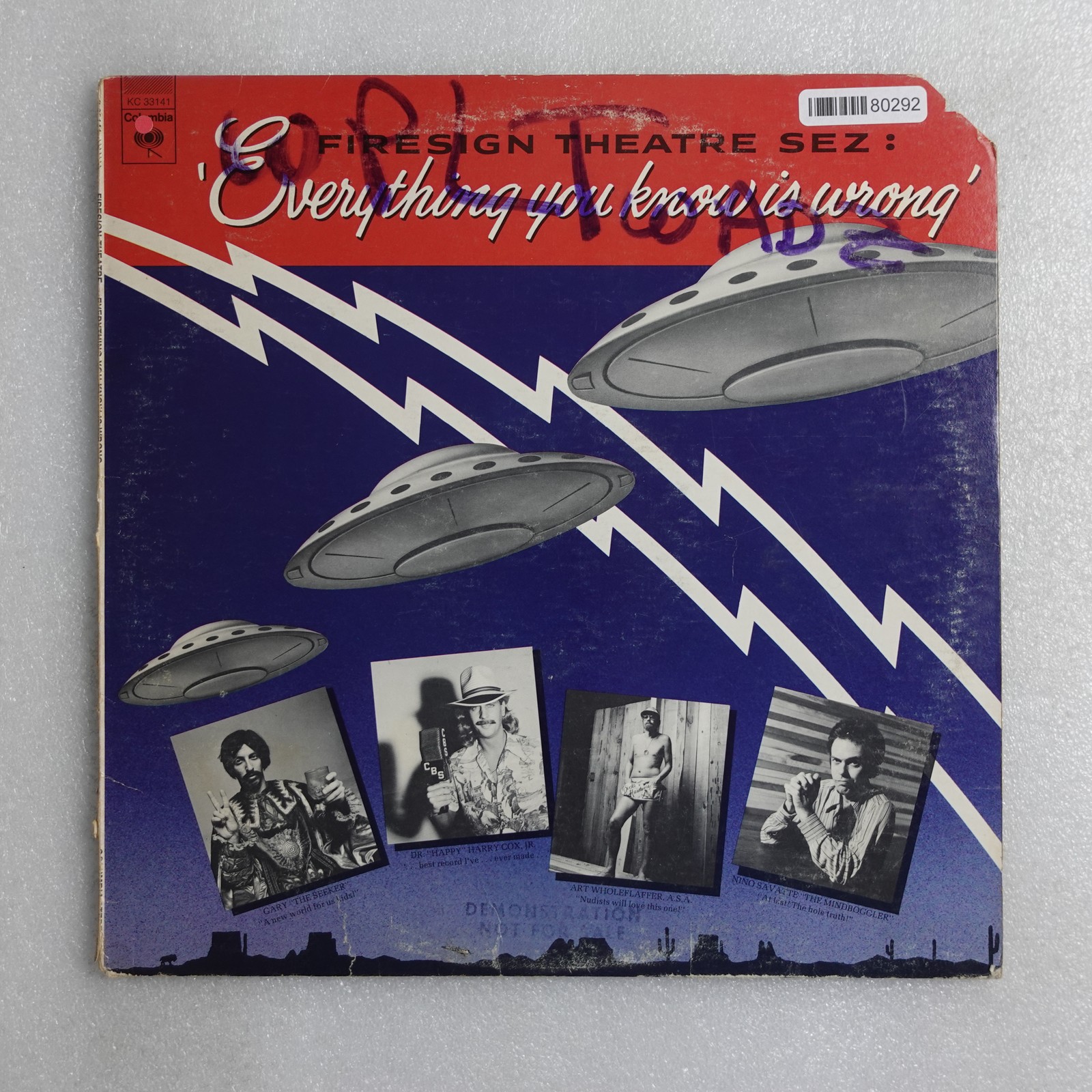 Firesign Theatre Everything You Know Is Wrong LP Vinyl Album Record Non-Music