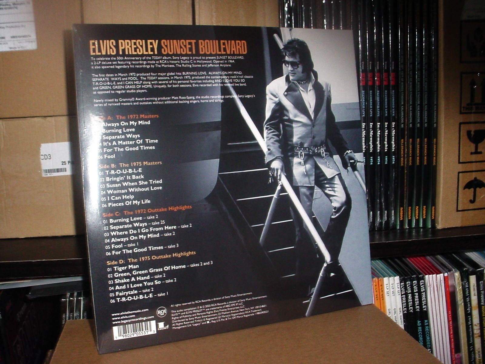 Elvis Presley: Sunset Boulevard 2LP Set (Orange & Yellow Exclusive Vinyl)