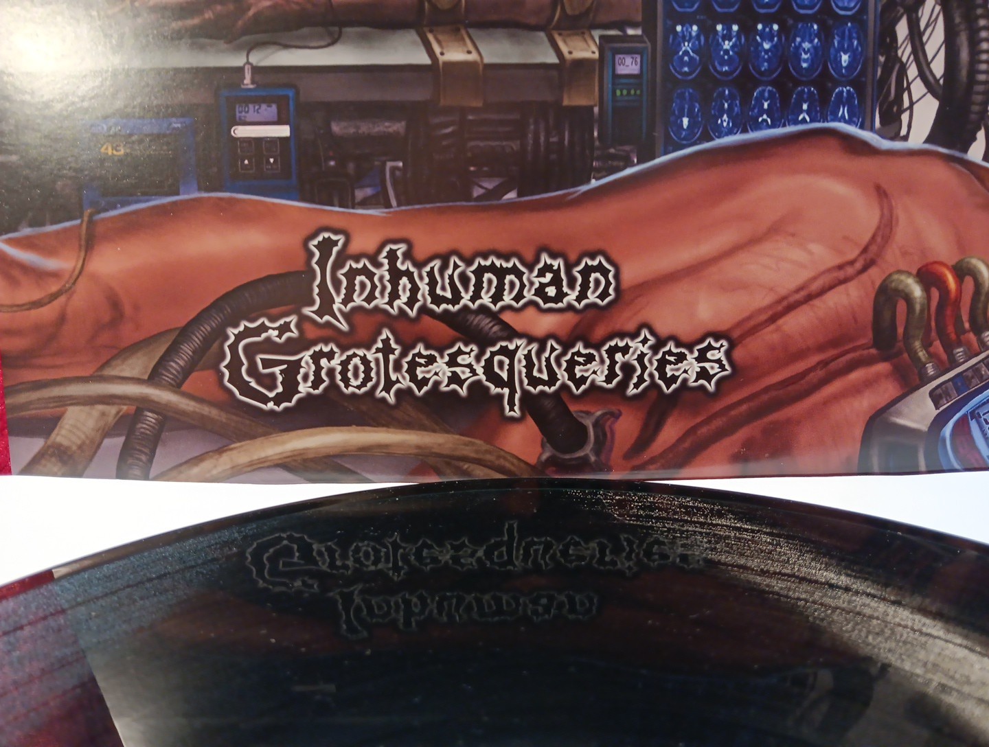MALIGNANCY – INHUMAN GROTESQUERIES LP – Mortician Nile Disgorge Deaden Lividity