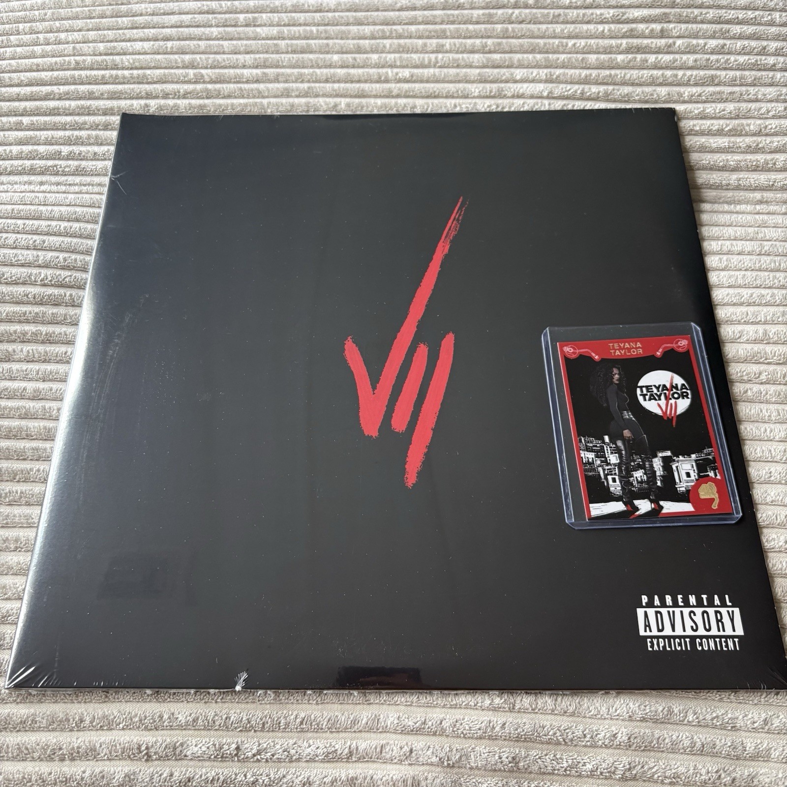SEALED Teyana Taylor VII RED BLACK Vinyl TRADING CARD Album