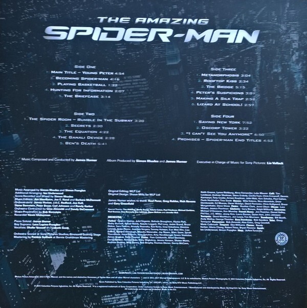 AMAZING SPIDER-MAN (Original Score) EU 2xLP Green & Black Marbled.#797/2000 Sony