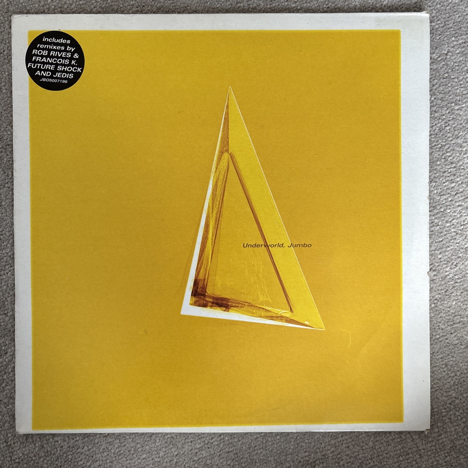 Underworld – Jumbo – Vinyl 12“ Single – JBL 1999 Excellent