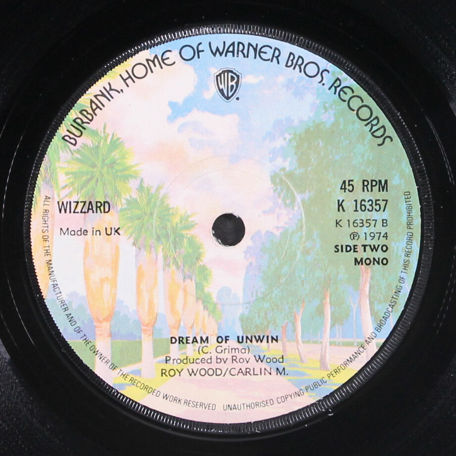 WIZZARD: rock n’ roll winter / dream of unwin WB 7″ Single 45 RPM