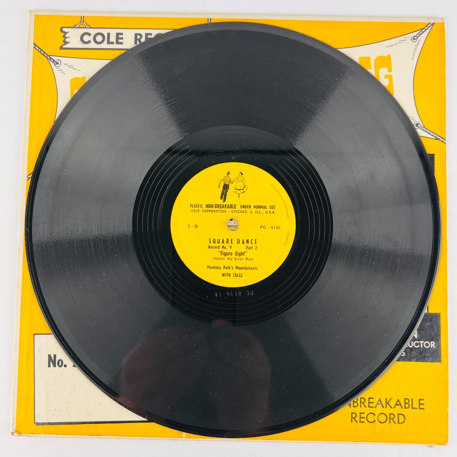 Montana Pete – Square Dancing With Calls 78RPM Single Record 3x 10″ Vinyl 78 RPM