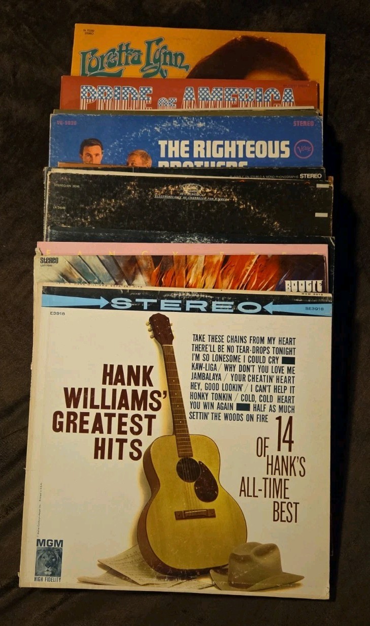 Lot of 20 Assorted Genre Vinyl Records