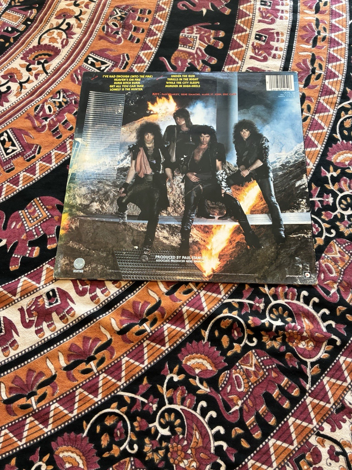 Kiss ‎Animalize UK 1984 Vinyl Vertigo