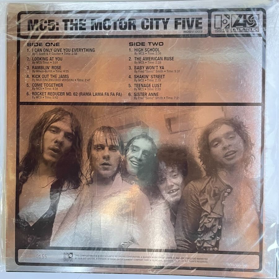 MC5 – The Motor City Five Translucent Blue Splatter Vinyl Record Numbered NEW NM