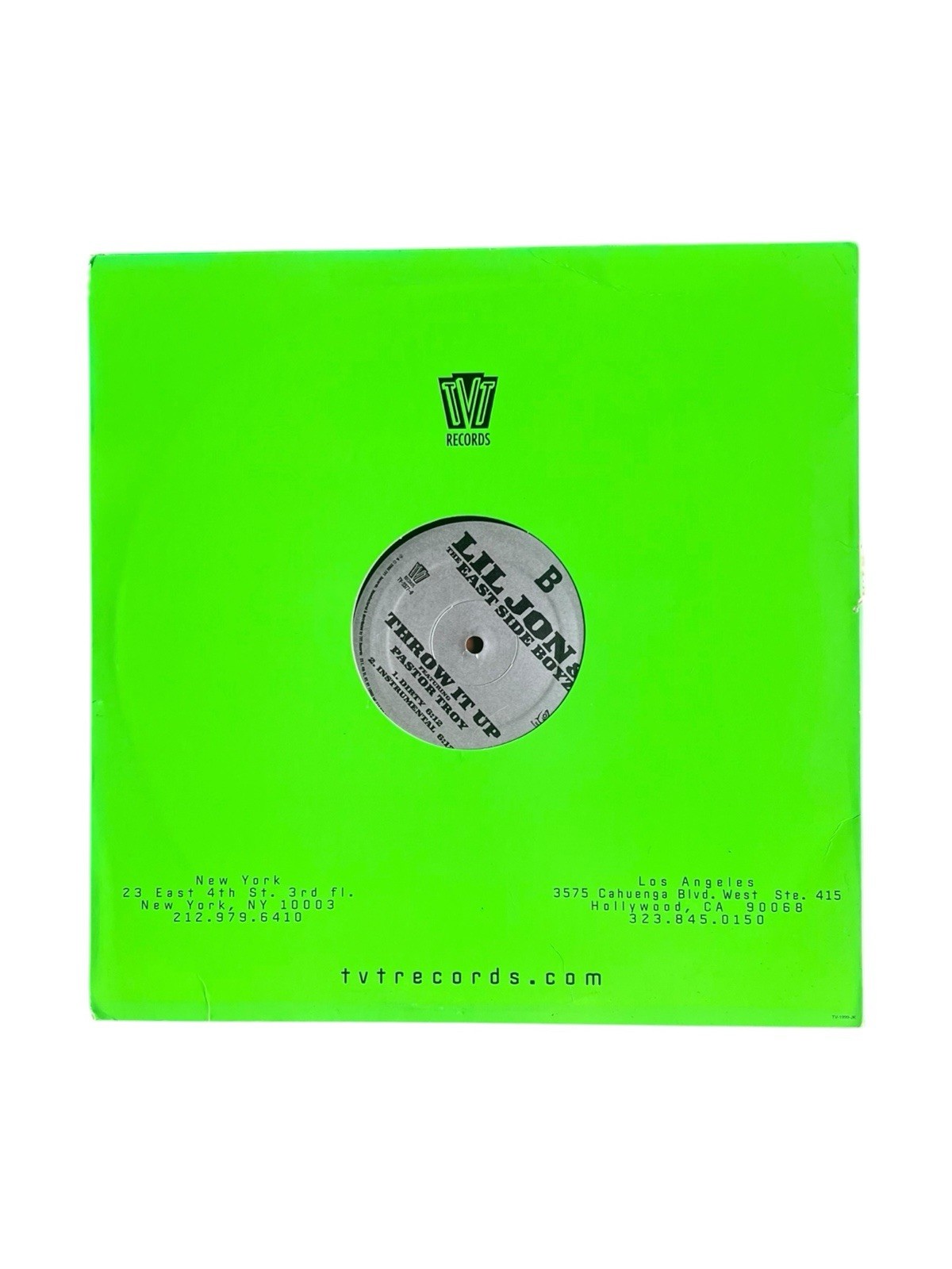 Lil Jon & The East Side Boyz – Get Low – Vinyl Single 12inch – TVT LP
