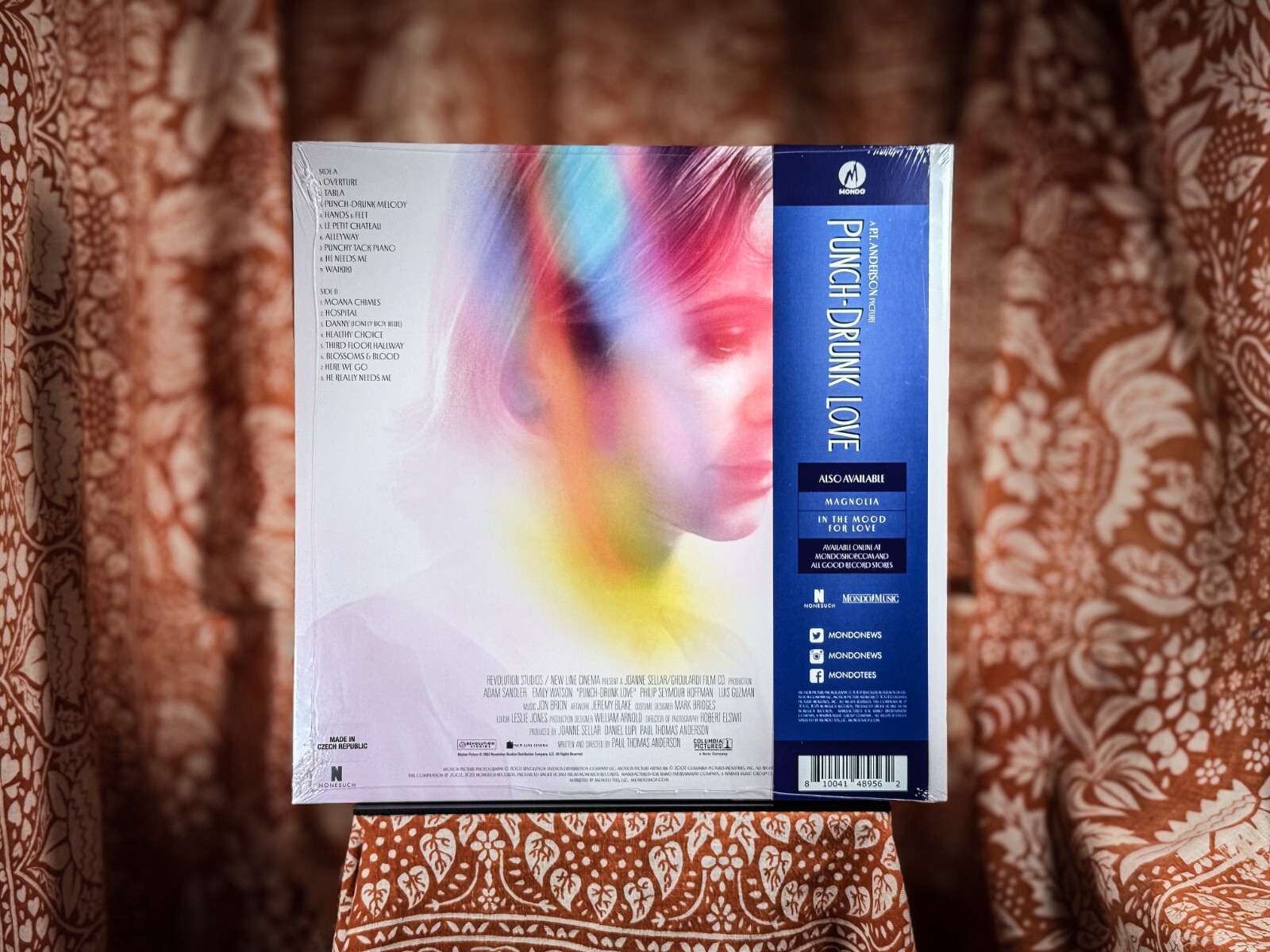 BRAND NEW Punch Drunk Love Soundtrack BLUE SWIRL vinyl adam sandler Jon Brion LP