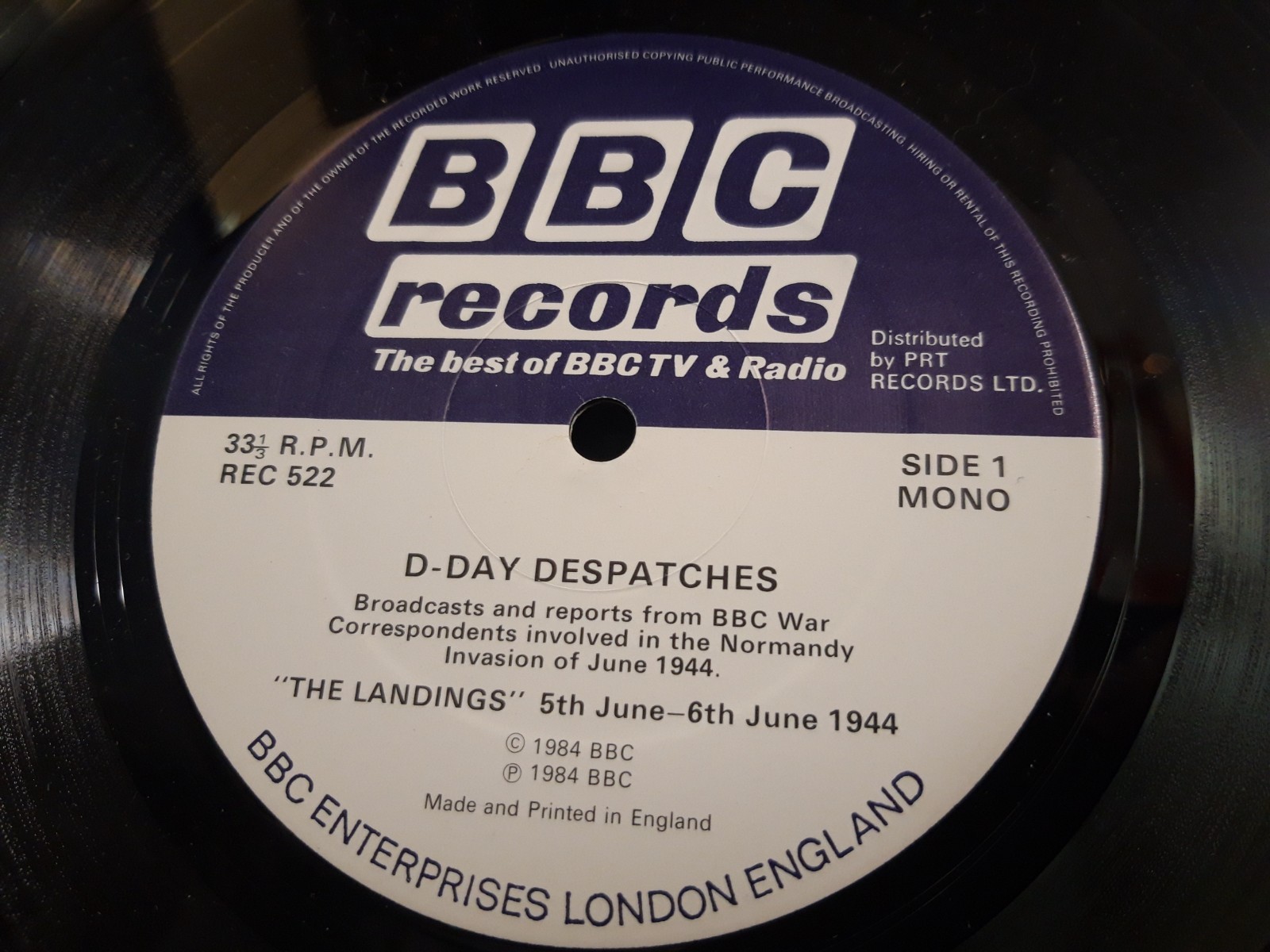 D-DAY DESPATCHES Various LP BBC Broadcasts Spoken Word