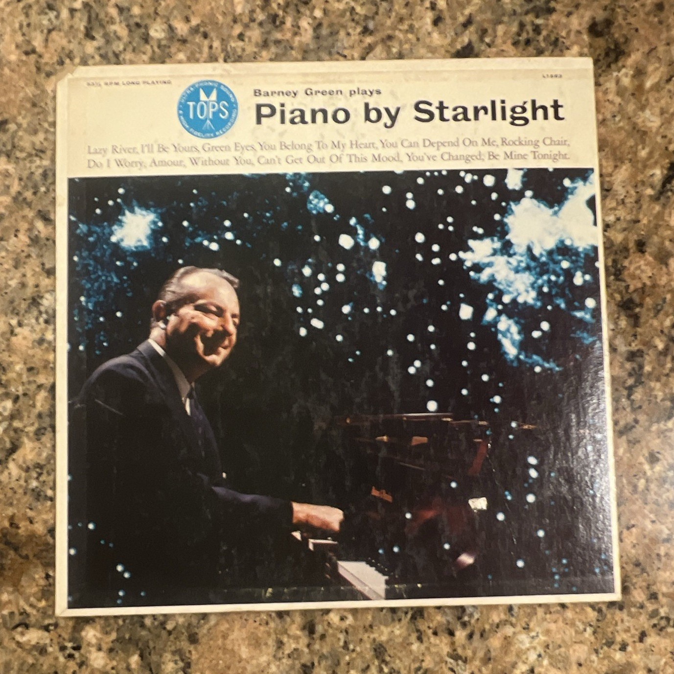 Barney Green Piano by Starlight TOPS L1563 Jazz Vinyl LP Hi-Fidelity